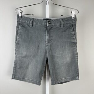 Blue Crown Shorts Mens‎ 29 Slim Chino Gray 8" Flat Front Skater